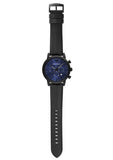 Emporio Armani Luigi Analog Blue Dial Black Leather Strap Watch For Men - AR11351 Buy Now By Emporio Armani