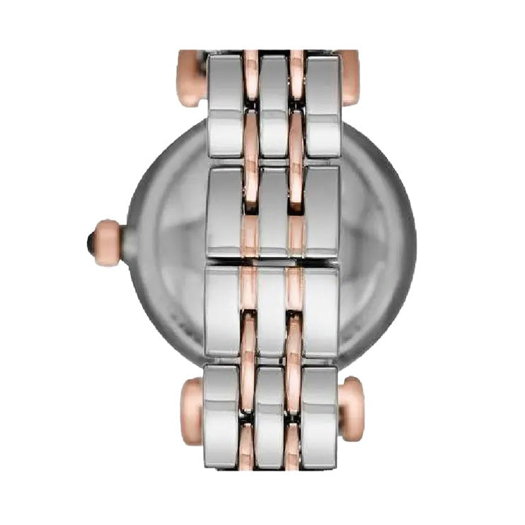 Emporio Armani Gianni T Bar Quartz Blue Dial Two Tone Steel Strap Watch For Women - AR11222 Buy Now By Emporio Armani