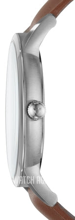 Emporio Armani Renato Quartz Silver Dial Brown Leather Strap Watch For Men - AR11185 Buy Now By Emporio Armani