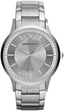 Emporio Armani Renato Quartz Silver Dial Silver Steel Strap Watch For Men - AR11189 Buy Now By Emporio Armani
