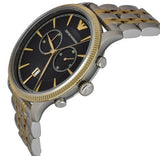 Emporio Armani Classic Blue Dial Two Tone Steel Strap Watch For Men - AR1847 Buy Now By Emporio Armani