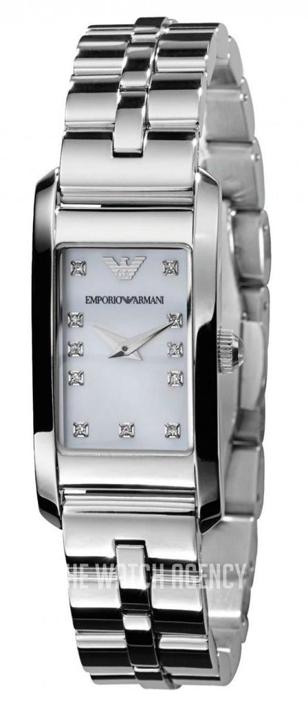 Emporio Armani Donna Mother Of Pearl White Dial Silver Steel Strap Watch for Women - AR3167 Buy Now By Emporio Armani