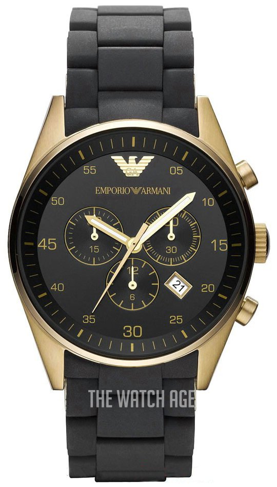 Emporio Armani Sportivo Quartz Black Dial Black Steel Strap Watch For Men - AR8023 Buy Now By Emporio Armani