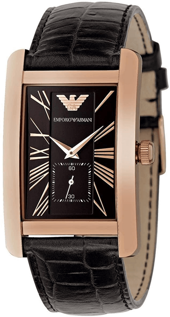 Emporio Armani Classic Black Dial Black Leather Strap Watch For Women - AR0169 Buy Now By Emporio Armani