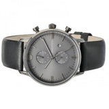 Emporio Armani Classic Grey Dial Grey Leather Strap Watch For Men - AR0388 Buy Now By Emporio Armani