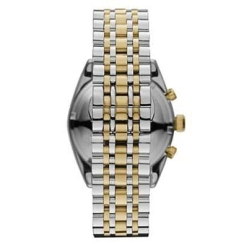 Emporio Armani Classic Chronograph White Dial Two Tone Steel Strap Watch For Men - AR0396 Buy Now By Emporio Armani