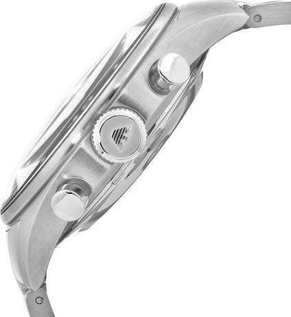 Emporio Armani Sportivo Chronograph Black Dial Silver Stainless Steel Watch For Men - AR0585 Buy Now By Emporio Armani