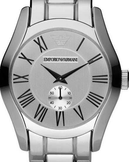 Emporio Armani Classic Quartz Silver Dial Silver Steel Strap Watch For Men - AR0647 Buy Now By Emporio Armani