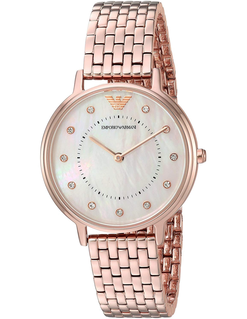 Emporio Armani Dress Quartz Rose Gold Dial Rose Gold Steel Strap Watch For Women - AR11062 Buy Now By Emporio Armani