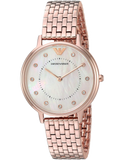 Emporio Armani Dress Quartz Rose Gold Dial Rose Gold Steel Strap Watch For Women - AR11062 Buy Now By Emporio Armani