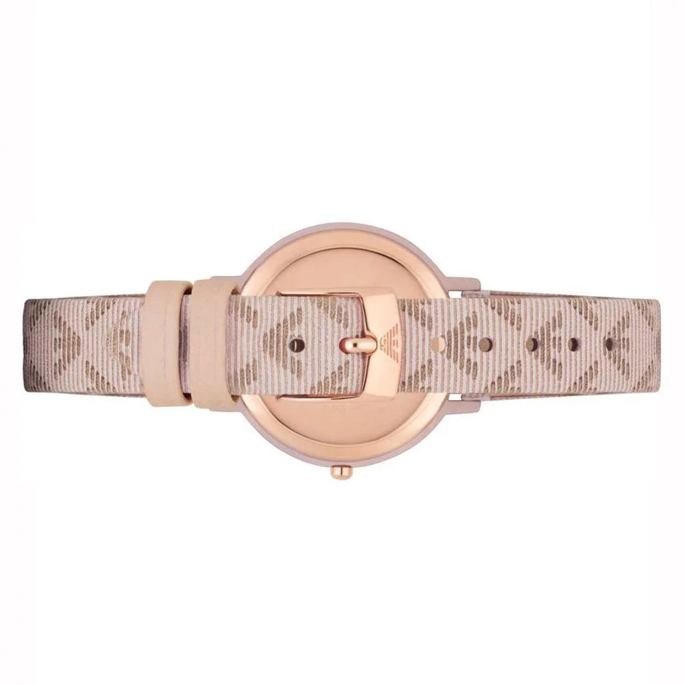 Emporio Armani Kappa Quartz Rose Gold Dial Pink Leather Strap Watch For Women - AR11010 Buy Now By Emporio Armani