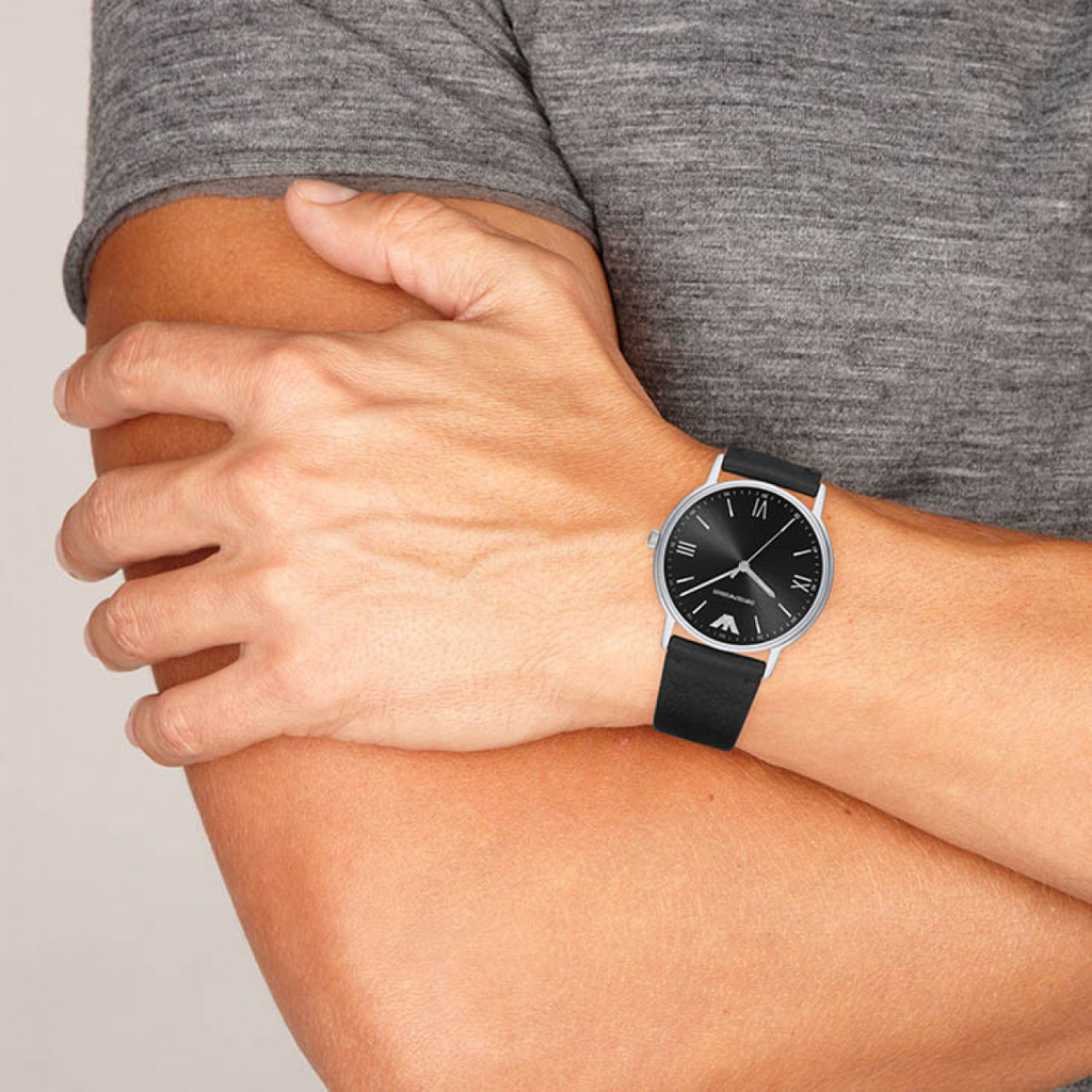 Emporio Armani Kappa Analog Quartz Black Dial Black Leather Strap Watch For Men - AR11013 Buy Now By Emporio Armani