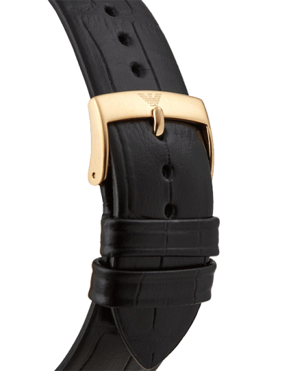 Emporio Armani Renato Quartz Grey Dial Black Leather Strap Watch For Men - AR11049 Buy Now By Emporio Armani