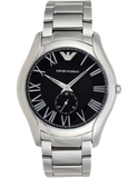 Emporio Armani Valente Quartz Black Dial Silver Steel Strap Watch For Men - AR11086 Buy Now By Emporio Armani