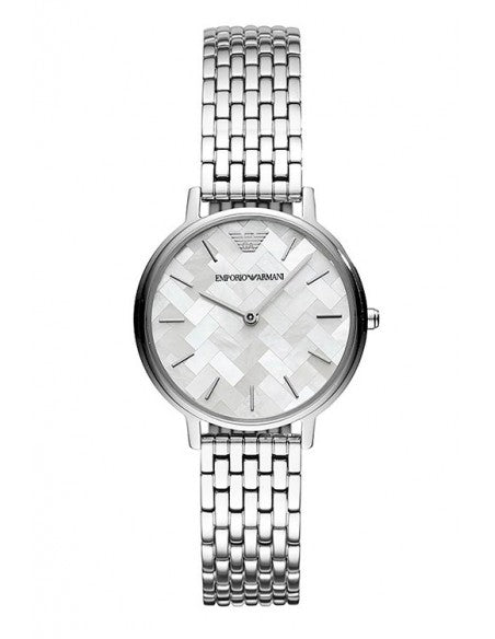 Emporio Armani Mother of Pearl Dial Silver Steel Strap Watch For Women - AR11112 Buy Now By Emporio Armani