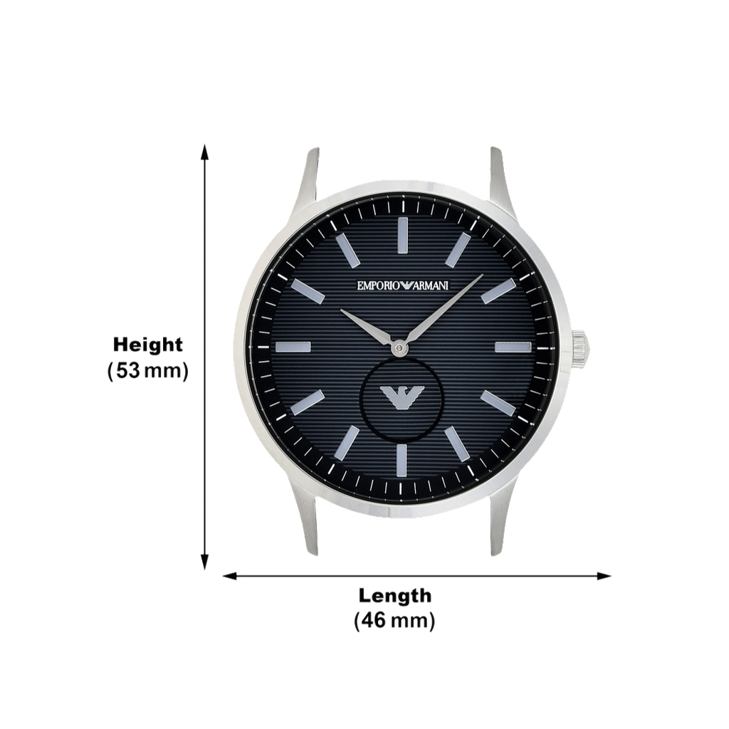 Emporio Armani Renato Quartz Black Dial Silver Steel Strap Watch For Men - AR11118 Buy Now By Emporio Armani