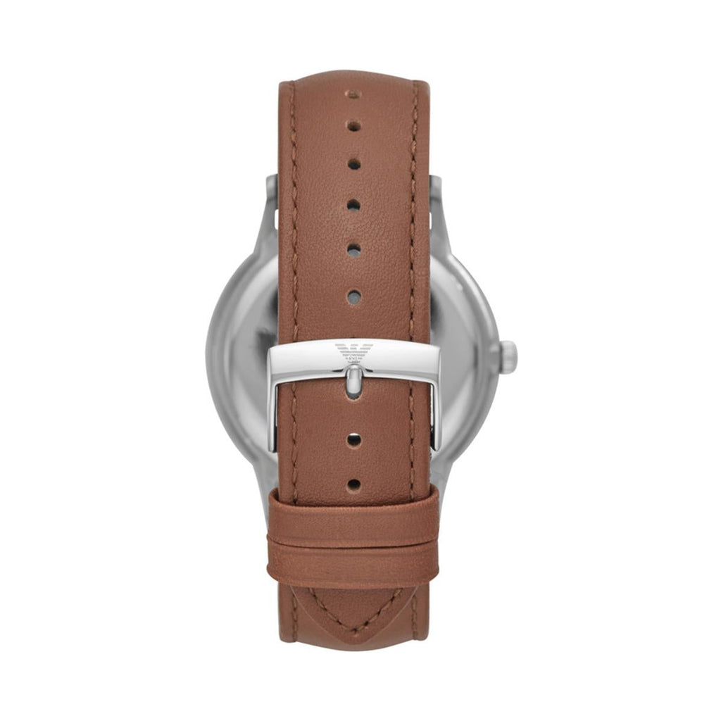 Emporio Armani Renato Quartz Silver Dial Brown Leather Strap Watch For Men - AR11185 Buy Now By Emporio Armani
