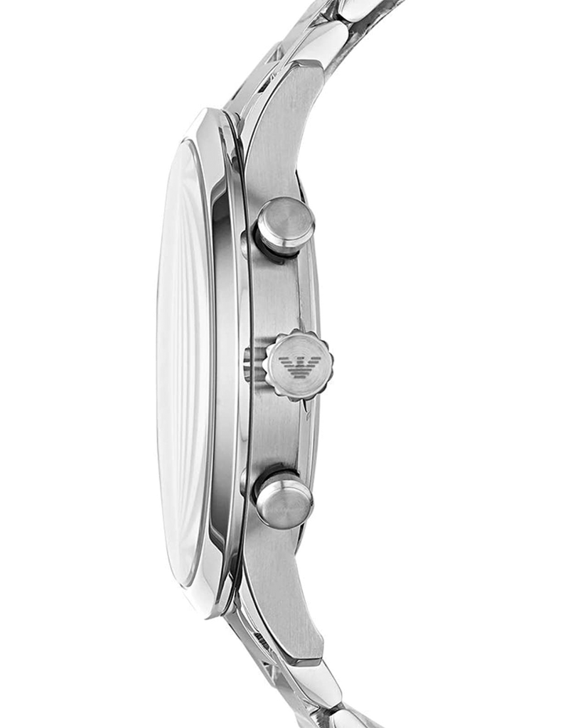 Emporio Armani Giovanni Chronograph Black Dial Silver Steel Strap Watch For Men - AR11208 Buy Now By Emporio Armani