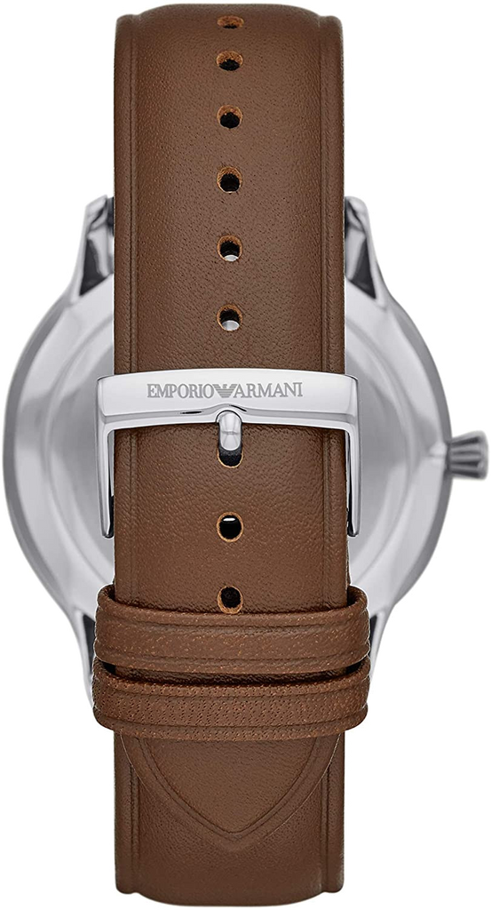 Emporio Armani Giovanni Quartz White Dial Brown Leather Strap Watch For Men - AR11211 Buy Now By Emporio Armani