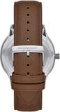 Emporio Armani Giovanni Quartz White Dial Brown Leather Strap Watch For Men - AR11211 Buy Now By Emporio Armani