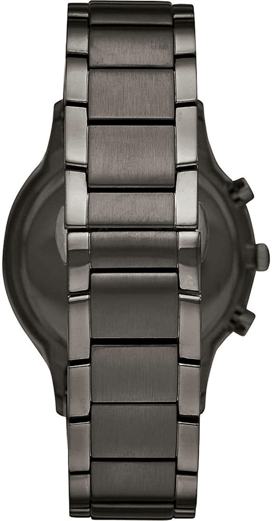 Emporio Armani Renato Chronograph Blue Dial Grey Steel Strap Watch For Men - A11215 Buy Now By Emporio Armani