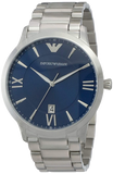 Emporio Armani Giovanni Quartz Blue Dial Silver Steel Strap Watch For Men - AR11227 Buy Now By Emporio Armani