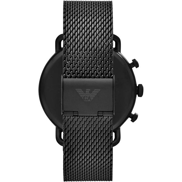 Emporio Armani Aviator Chronograph Black Dial Black Mesh Bracelet Watch For Men - AR11264 Buy Now By Emporio Armani