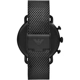 Emporio Armani Aviator Chronograph Black Dial Black Mesh Bracelet Watch For Men - AR11264 Buy Now By Emporio Armani