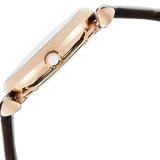 Emporio Armani Gianni T-Bar Silver Dial Brown Leather Strap Watch For Women - AR11269 Buy Now By Emporio Armani