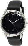Emporio Armani Classic Quartz Black Dial Black Leather Strap Watch For Men - AR1865 Buy Now By Emporio Armani
