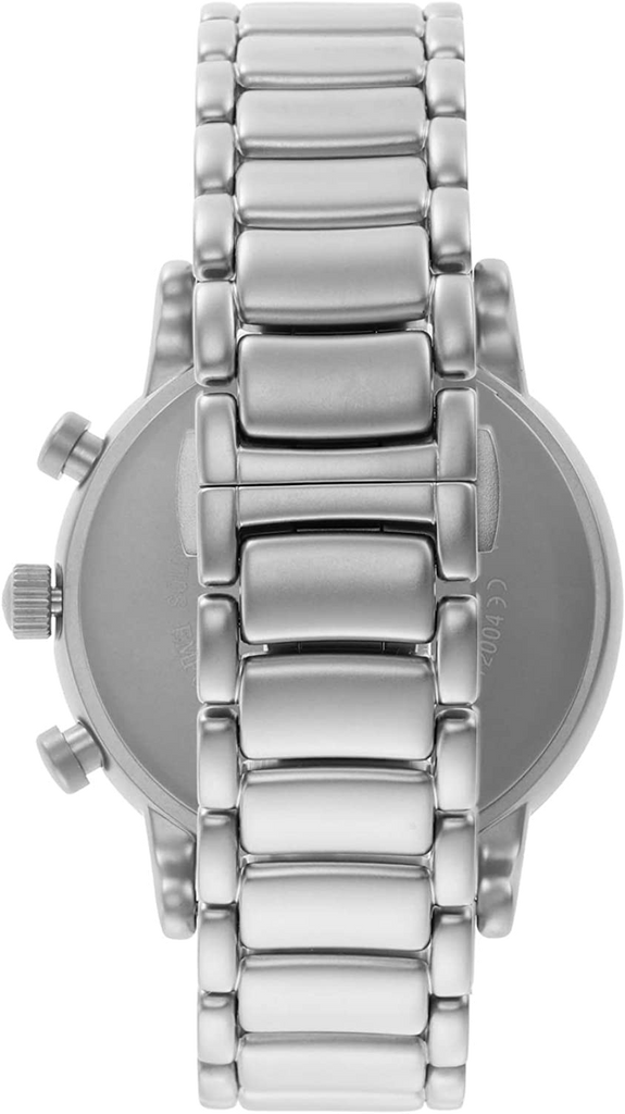 Emporio Armani Luigi Chronograph Black Dial Silver Steel Strap Watch For Men - AR11324 Buy Now By Emporio Armani