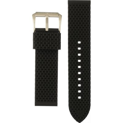 Emporio Armani Sportivo Chronograph Black Dial Black Rubber Strap Watch For Men - AR0527 Buy Now By Emporio Armani