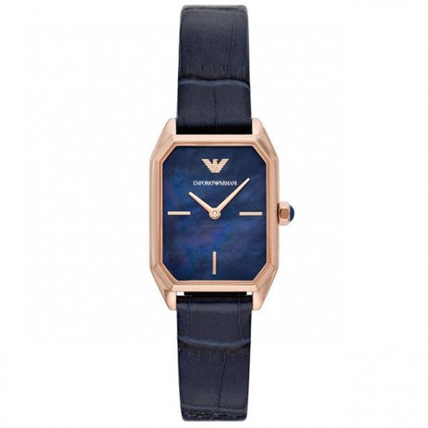 Emporio Armani Gioia Quartz Mother of Pearl Blue Dial Blue Leather Strap Watch For Women - AR11426 Buy Now By Emporio Armani