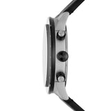 Emporio Armani Mario Chronograph Blue Dial Black Leather Strap Watch For Men - AR11522 Buy Now By Emporio Armani