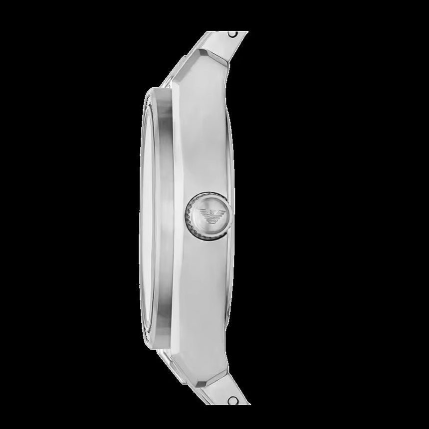 Emporio Armani Federica Three-Hand Date Blue Dial Silver Steel Strap Watch For Women - AR11593 Buy Now By Emporio Armani