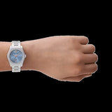 Emporio Armani Federica Three-Hand Date Blue Dial Silver Steel Strap Watch For Women - AR11593 Buy Now By Emporio Armani