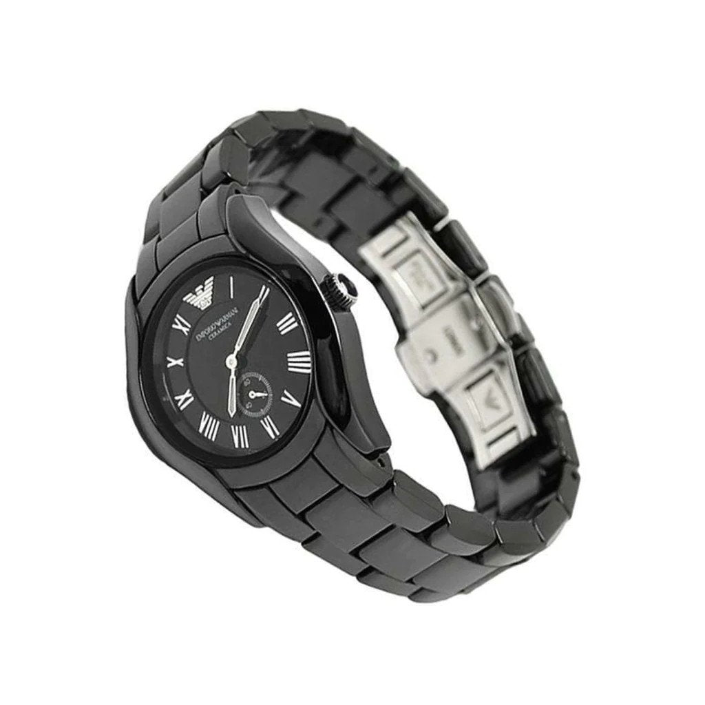 Emporio Armani Ceramica Quartz Black Dial Black Steel Strap Watch For Women - AR1402 Buy Now By Emporio Armani