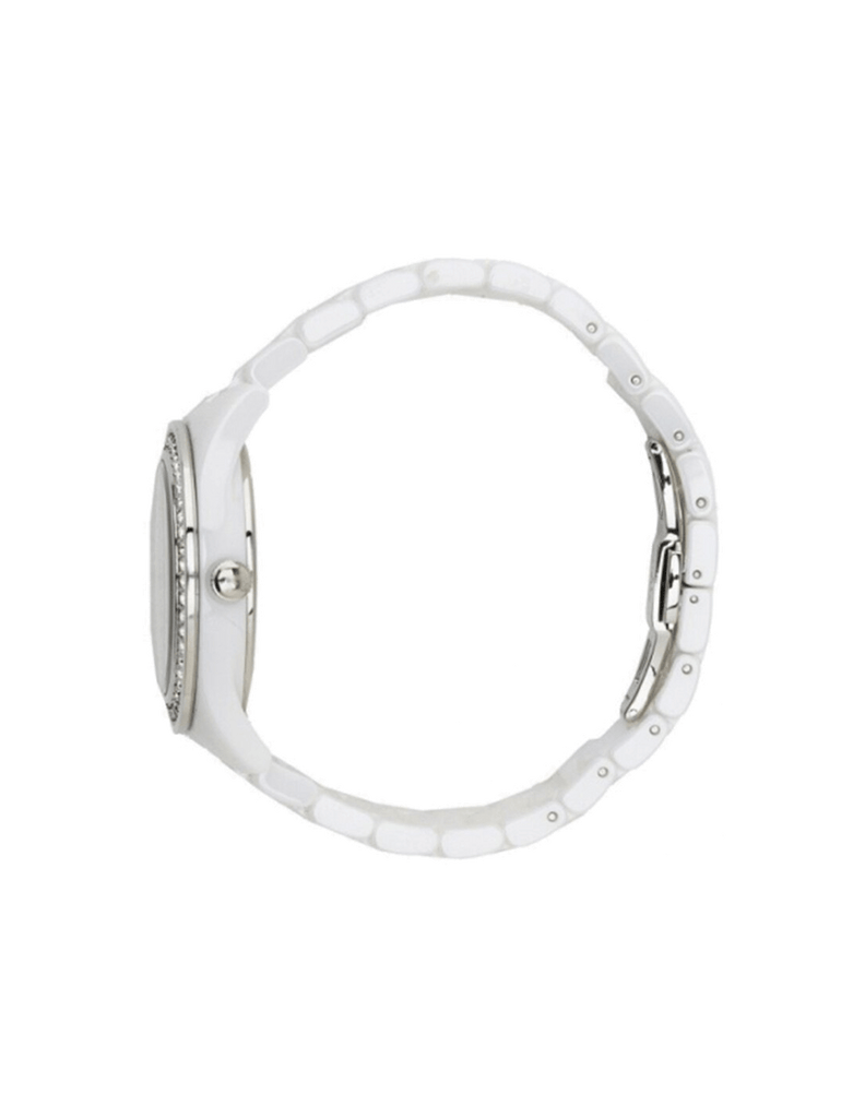 Emporio Armani Ceramica White Mother of Pearl Dial Stainless Steel Strap Watch For Women - AR1426 Buy Now By Emporio Armani