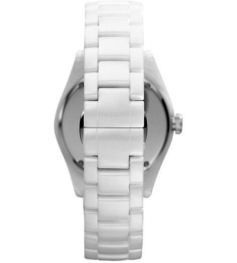 Emporio Armani Ceramica White Mother of Pearl Dial Stainless Steel Strap Watch For Women - AR1426 Buy Now By Emporio Armani