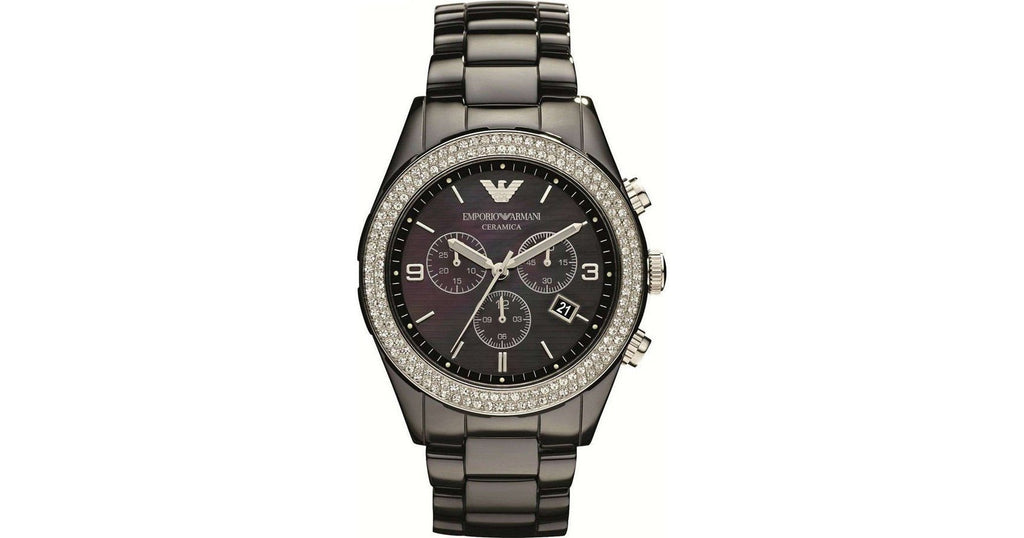 Emporio Armani Ceramica Black Dial Black Ceramic Strap Watch For Men - AR1455 Buy Now By Emporio Armani