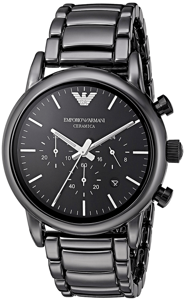 Emporio Armani Luigi Chronograph Black Dial Black Stainless Steel Watch For Men - AR1507 Buy Now By Emporio Armani