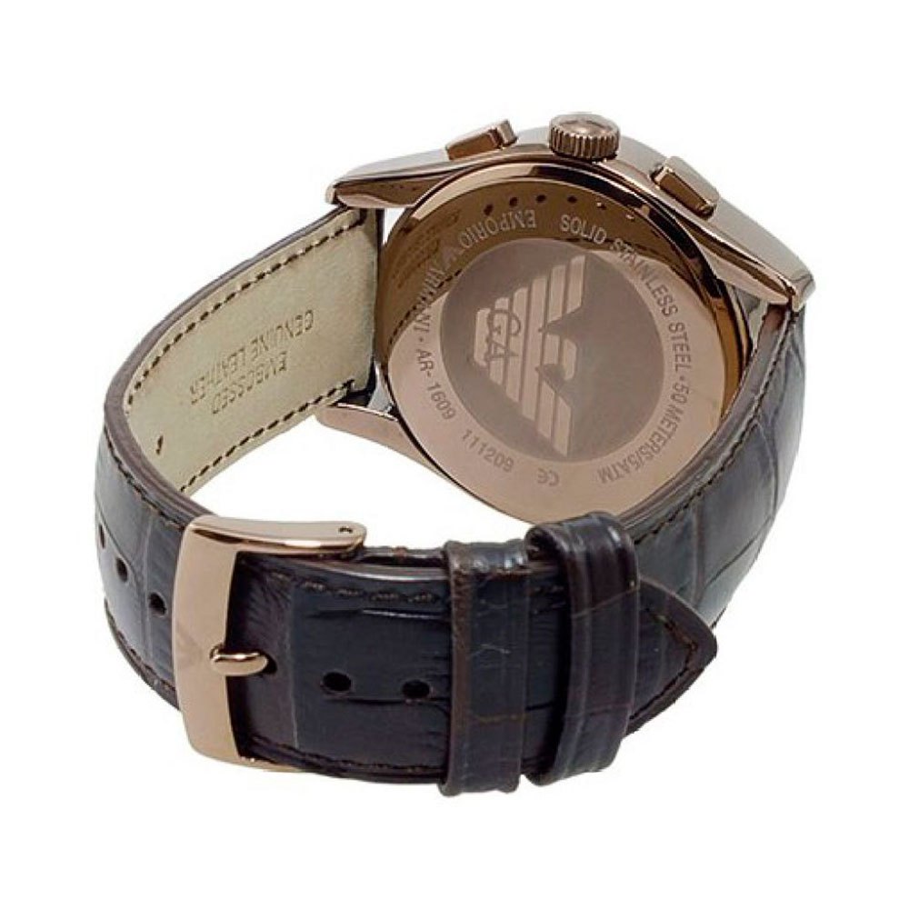 Emporio Armani Valente Classic Brown Dial Brown Leather Strap Watch For Men - AR1609 Buy Now By Emporio Armani