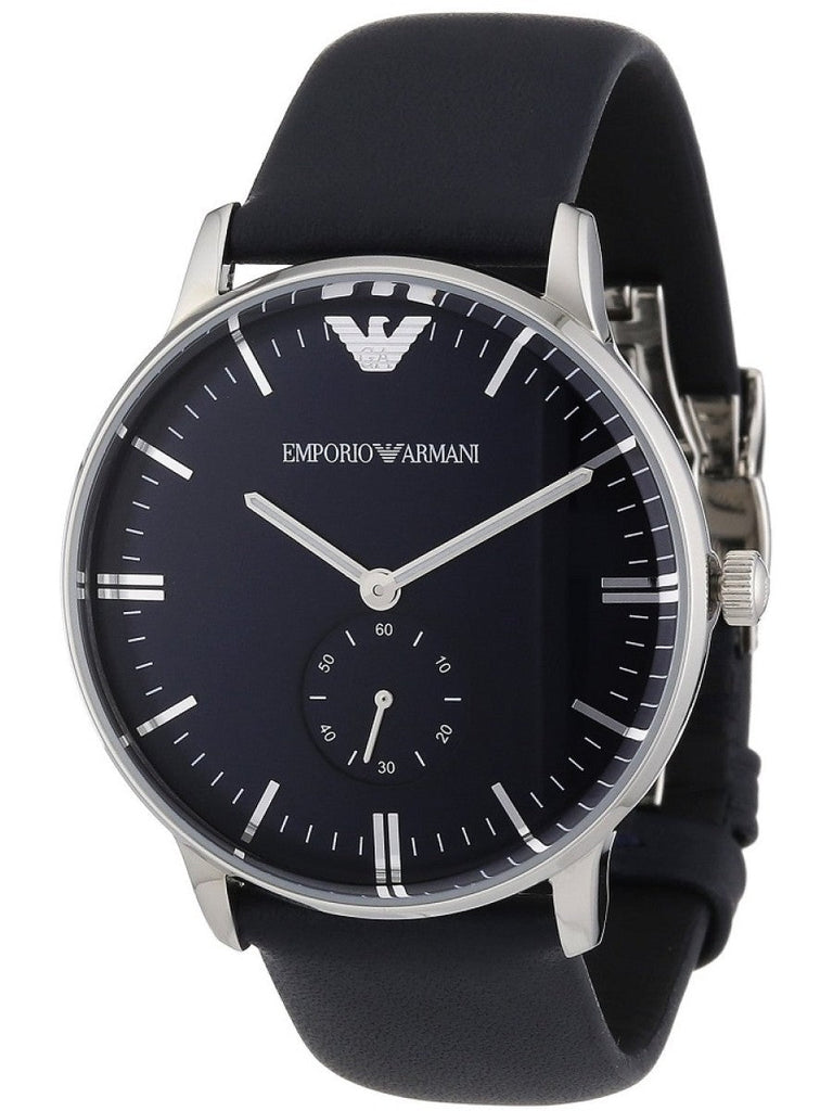 Emporio Armani Analog Quartz Blue Dial Blue Leather Strap Watch For Men - AR1647 Buy Now By Emporio Armani