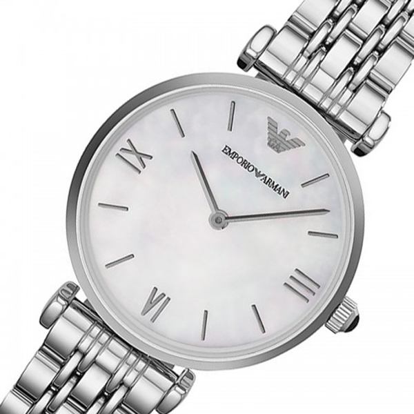 Emporio Armani T Bar Mother of Pearl Dial Steel Strap Watch For Women - AR1682 Buy Now By Emporio Armani