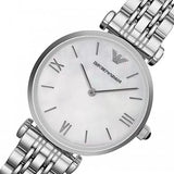 Emporio Armani Classic Quartz Mother of Pearl Dial Silver Steel Strap Watch For Women - AR1602 Buy Now By Emporio Armani