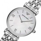 Emporio Armani T Bar Mother of Pearl Dial Steel Strap Watch For Women - AR1682 Buy Now By Emporio Armani