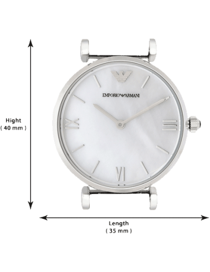 Emporio Armani T Bar Mother of Pearl Dial Steel Strap Watch For Women - AR1682 Buy Now By Emporio Armani