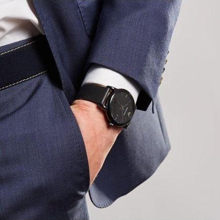 Emporio Armani Classic Black Dial Black Leather Strap Watch For Men - AR1732 Buy Now By Emporio Armani