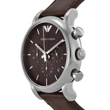 Emporio Armani Classic Chronograph Brown Dial Brown Leather Strap Watch For Men - AR1734 Buy Now By Emporio Armani