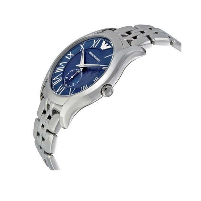 Emporio Armani Valente Chronograph Blue Dial Silver Steel Strap Watch For Men - AR1789 Buy Now By Emporio Armani